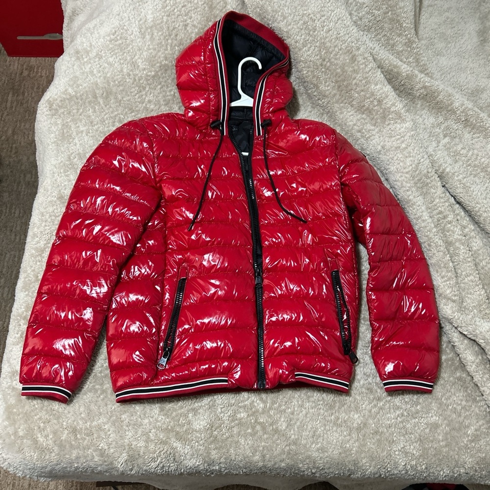 Calvin Klein Red Quilted Jacket